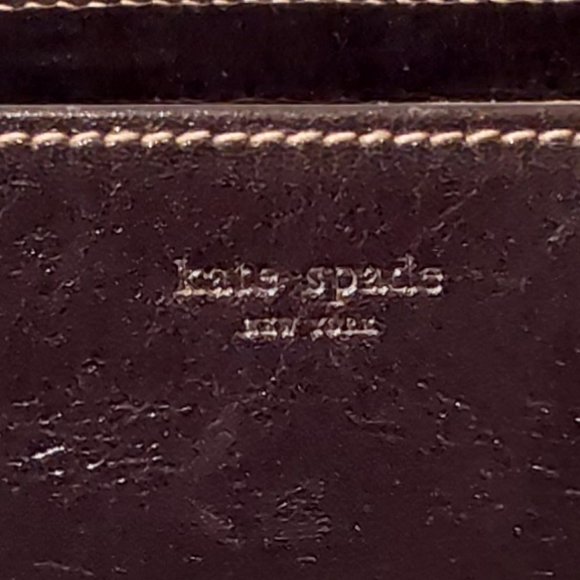 Kate Spade black glazed caramel leather handbag - Picture 8 of 8